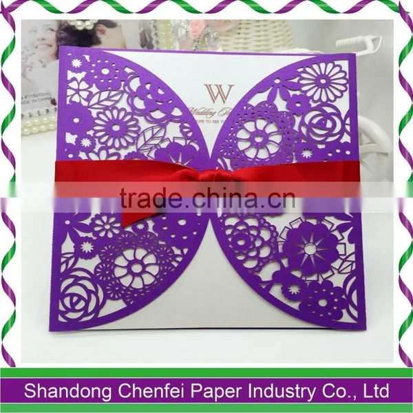 Invitation Card Laser Cut Decoration Wedding Paper Craft