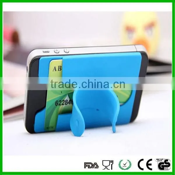Fashion Silicone Holder Sticker Smart Wallet Mobile Phone Bags & Cases photo-2