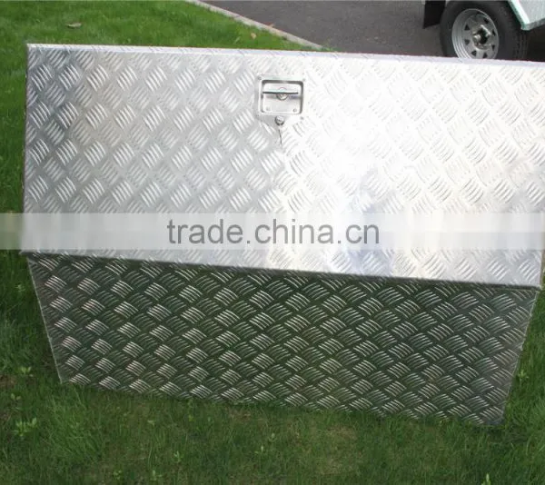 High Quality 2.5mm Aluminium Check Plate 1500x500x500mm Tool Box photo-2