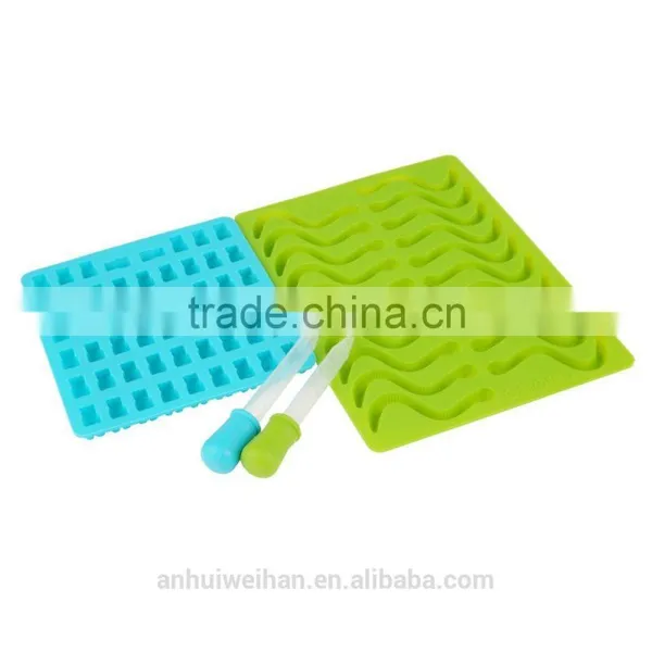 Hot Sales Food Grade Mini Cute Silicone Jelly Candy Mold