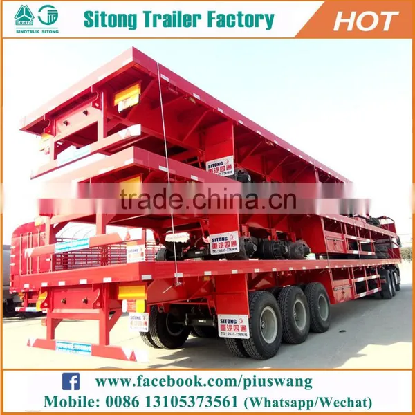 Durable 20ft 40ft Container Transport Semi Trailer Container Dolly Trailer photo-6
