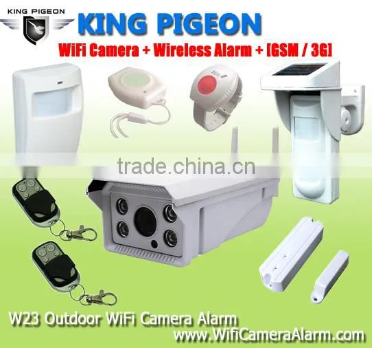 King Pigeon Wireless Outdoor WiFi Camera Alarm +GSM/3G Home Alarm System photo-5