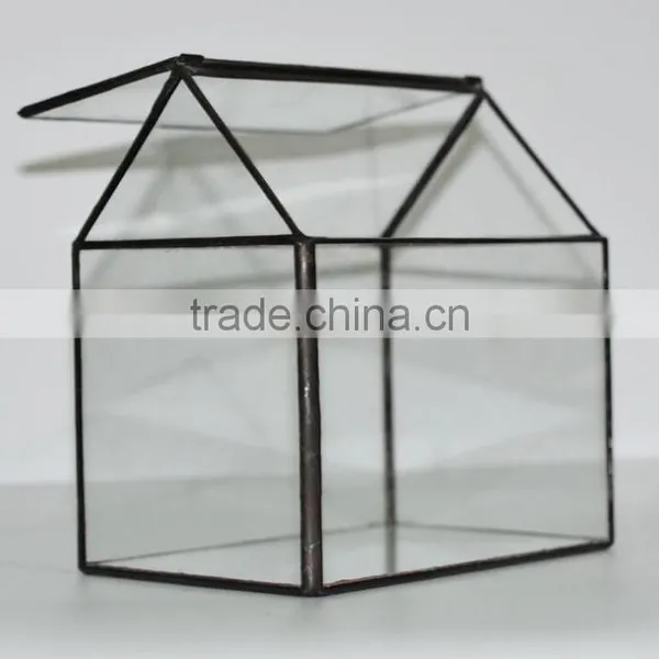 Micro Landscape Glass Cover Indoor Plant Glass Terrarium photo-2