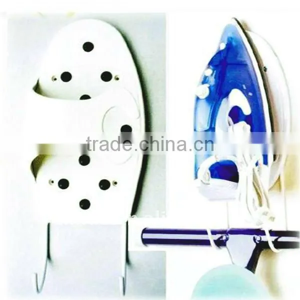 Wall mounted plastic iron organizer,plastic iron organizer,ironing board holder