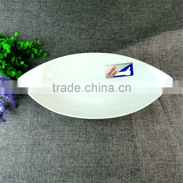Chaozhou Wholesale Restaurant Stoneware White Fish Dinner Plate photo-4