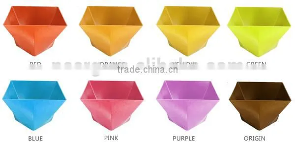 300*205 Biodegradable Colorful Plant Fiber Flower Pot photo-4