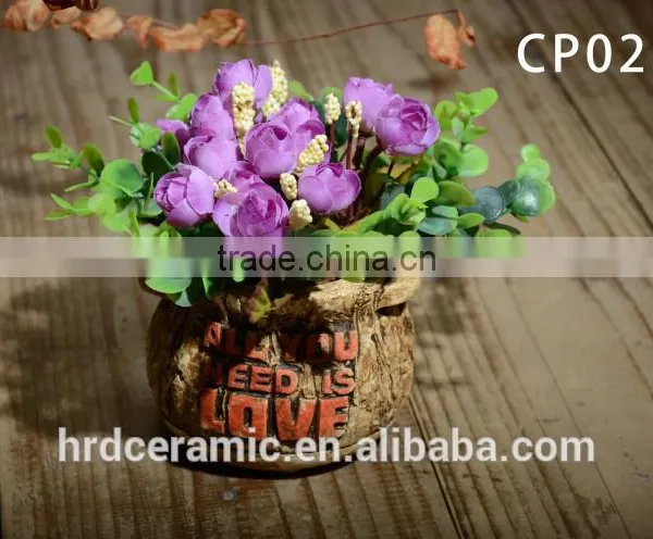 Outdoor and Indoor Pots Wholesale Cement Decorative Plant Pots photo-6