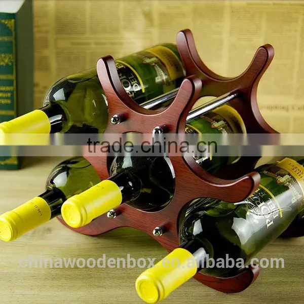 Refinement Folding Wooden Wine Shelf photo-3