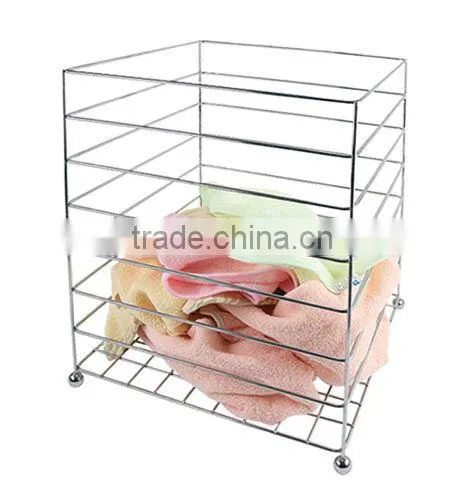 HIGH QUALITY Muti-function Hotel Waste Basket, Metal photo-5