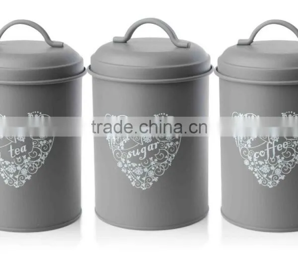 Colorful Canister With Wood Lid photo-5