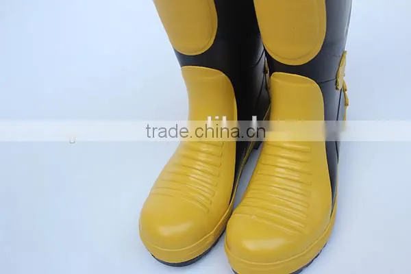 Firefighter Safety Rubber Shoes Steel Toe Fire Retardant Security Fireman Foot Protected Boots photo-4