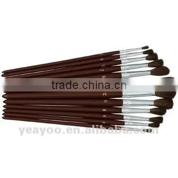 10pcs/set Gold Nylon Hair Watercolor Painting Brushes Artist Brushes Paintbrushes for Sale photo-4