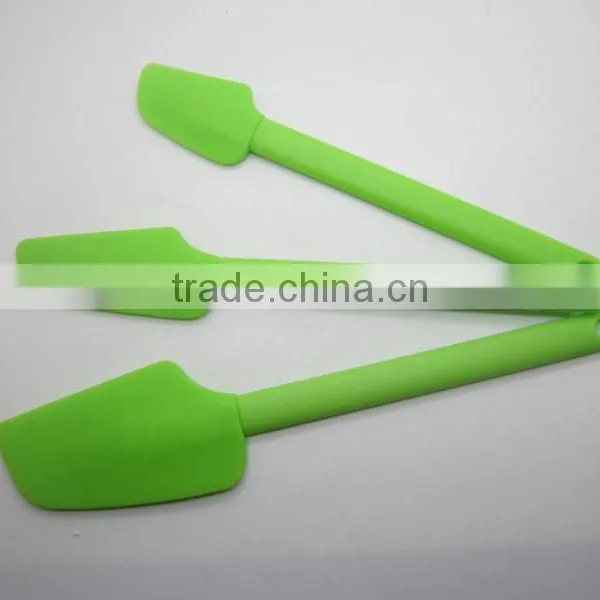 Heat Resistant Cooking Utensils pastry BBQ spatula 3-Piece Silicone cake Spatula Set