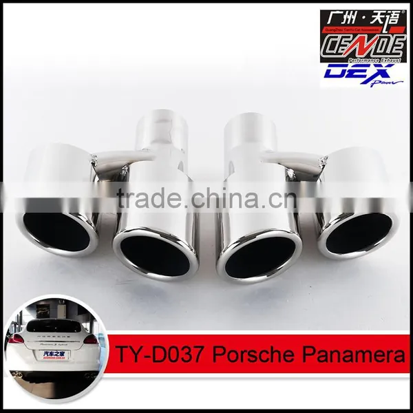Auto Tuning Stainless Exhaust Tips in Exhaust System for Panamera photo-3