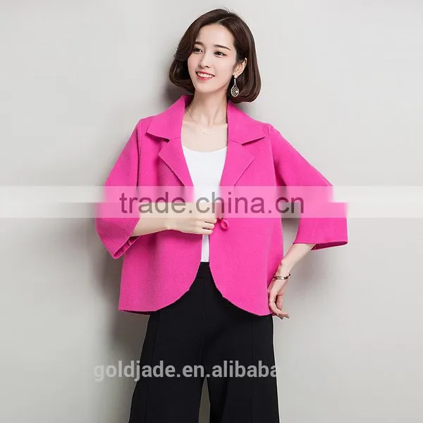 New Customized Wholesale Jersey Jacket Women Blue Jacket Short Fall Korean New Style Jacket photo-4