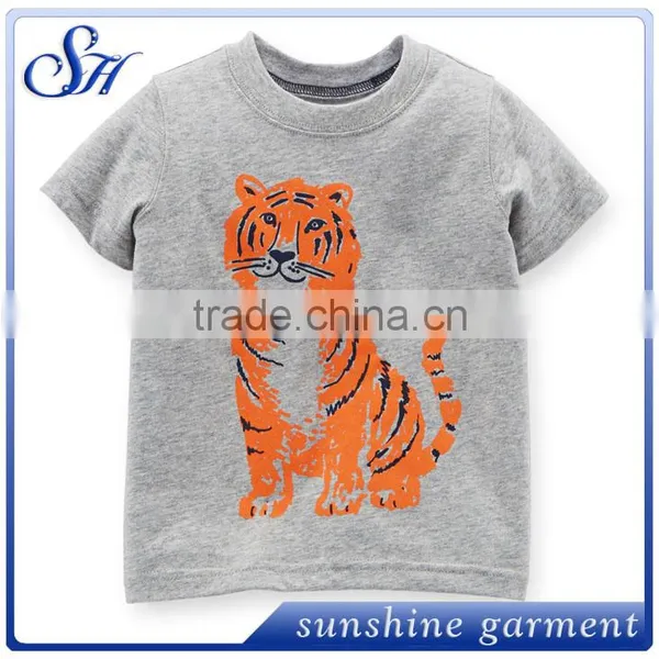 100% Cotton Wholesale Yellow Kids T-shirts photo-6