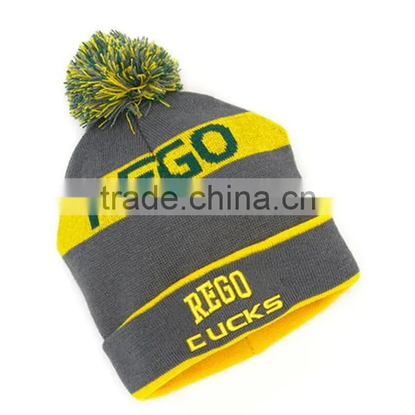 Hip Hop Colorful Custom Made Pom-pom Beanie photo-2
