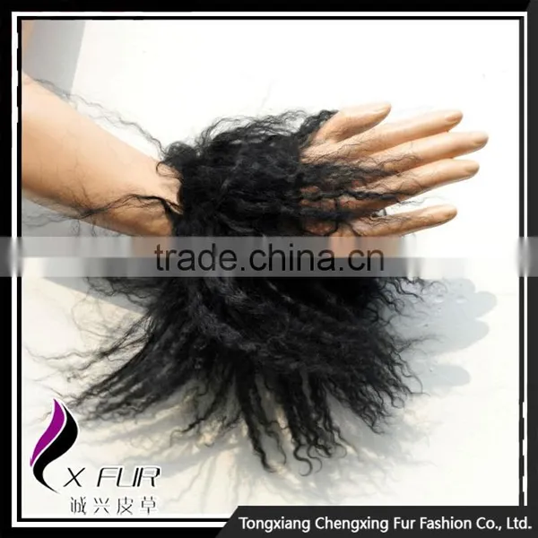 CX-A-47 Cute And Lovely Mongolian Lamb Fur Fur Cuff / Bracelet photo-2