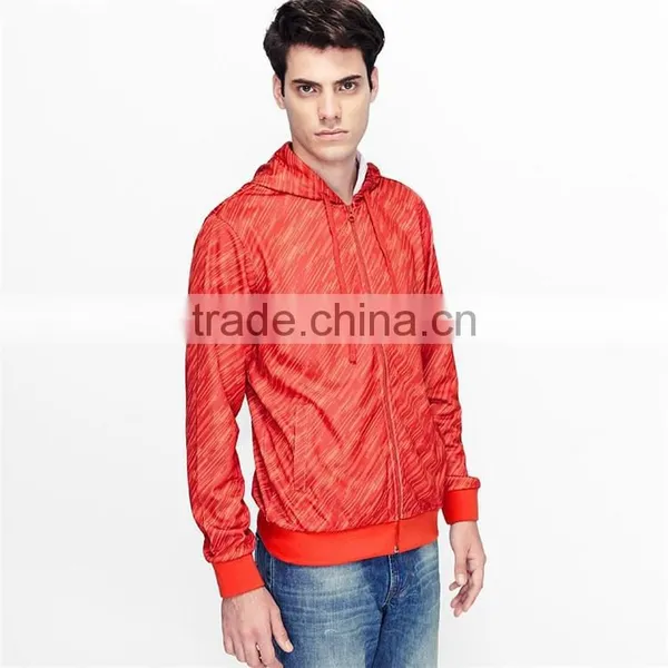 Blank Zip up Hoodie Orange Hoody Sweatshirt Waterproof Hoodies photo-2