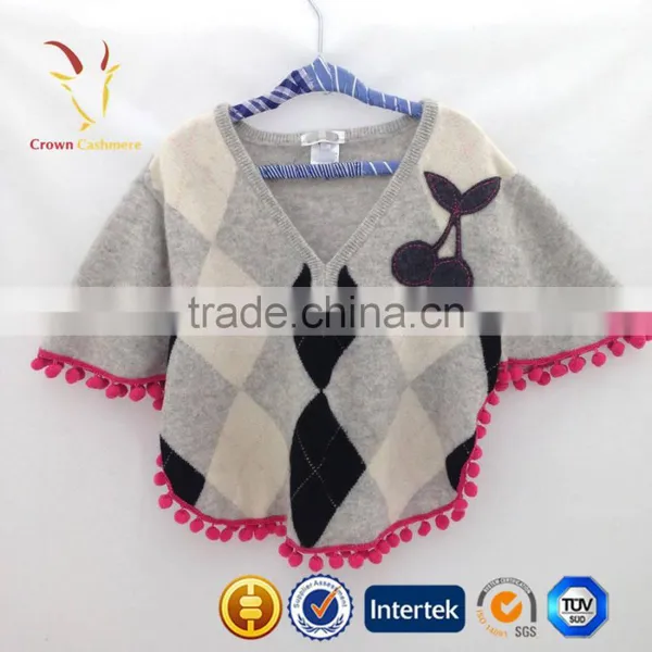 Knitted Wool Poncho for Kids,Baby Poncho,Kids Poncho photo-3