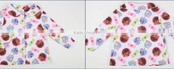 Fire Prevention Sleep Wear Patent Licensing Girls Pajamas Sleep Wear for Winter photo-2