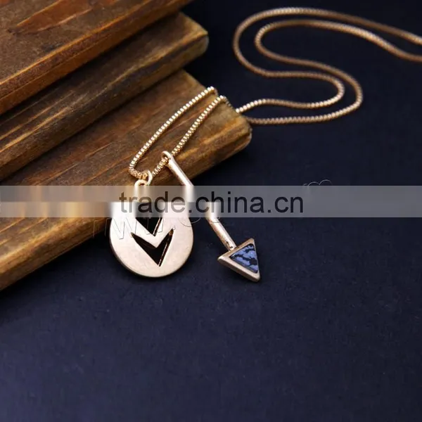 Beautiful Zinc Alloy Sweater Chain Necklace Long Chain Pendant 1108493 photo-2