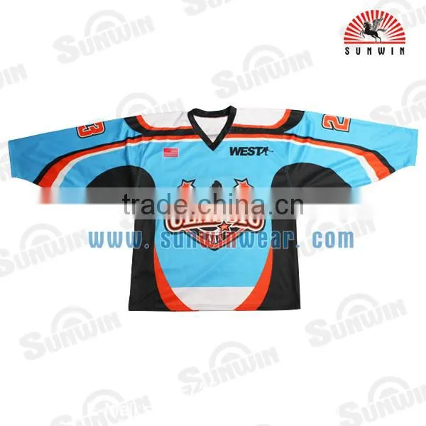 Team Usa Hockey Jersey/digital Sublimated Ice Hockey Shirt,ice Hockey Wear photo-2