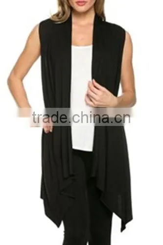 Fashion Plain Women Summer Vest Sleeveless Jacket for Ladies 2017 photo-3