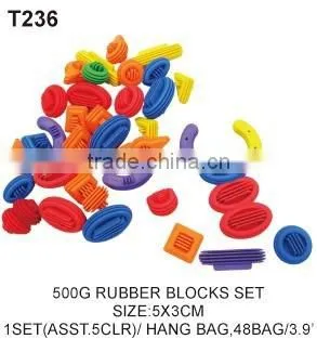 500 g Sun Flower Soft Rubber Educational Building Blocks Toys For Kids photo-3