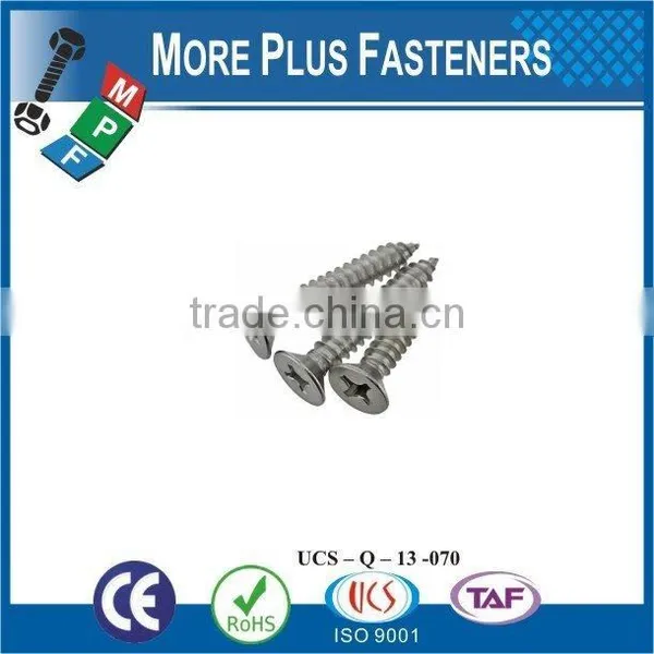 Made in Taiwan High Quality Flat Head Screw Phil Drive Screw Wood Screw photo-4