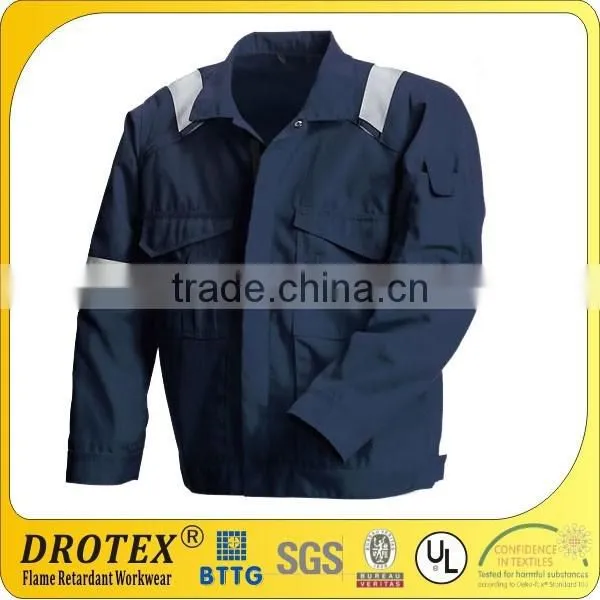Safety Jacket EN 61482 100% Cotton Reflective Striped FR Jacket photo-3