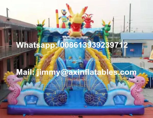 Factory Price 0.55MM PVC Outdoor Inflatable Play Equipments,Giant Children Inflatable Jumping Bouncer For Sale photo-2
