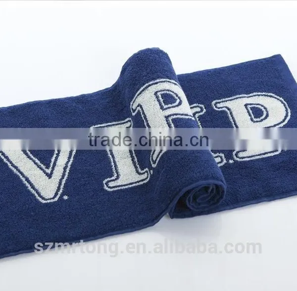 High Quality 100% Cotton Promotional Personalized White Jacquard Sport Towel photo-4