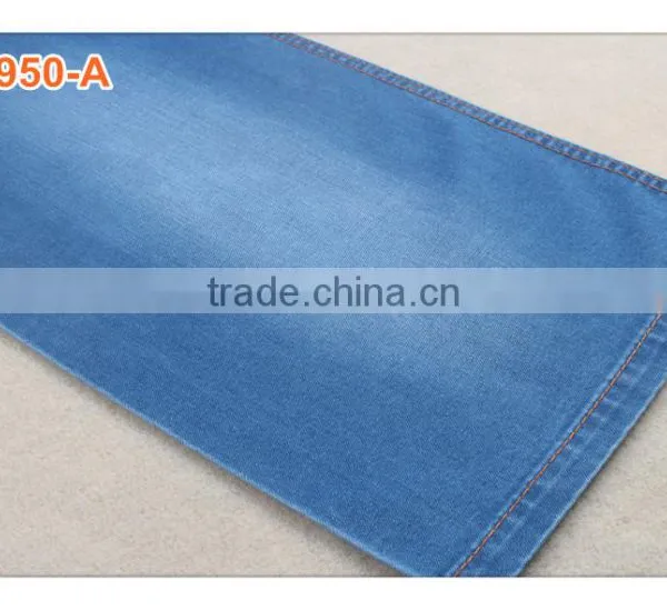 High Quality Best Price Cotton Polyester Stretch Slub Bull Denim Fabric for Girls' Jeans and Shorts photo-4