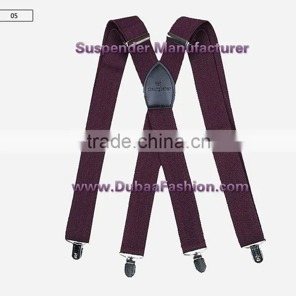 1.5" Wide Solid Color Mens Suspender X Type Undergarment Suspender Brace Casual Business photo-4