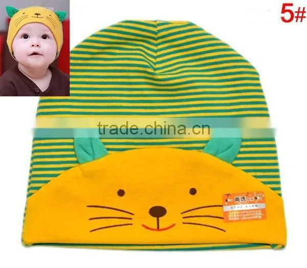 Cute Cartoon Cat 100%cotton Baby Children Hat photo-6