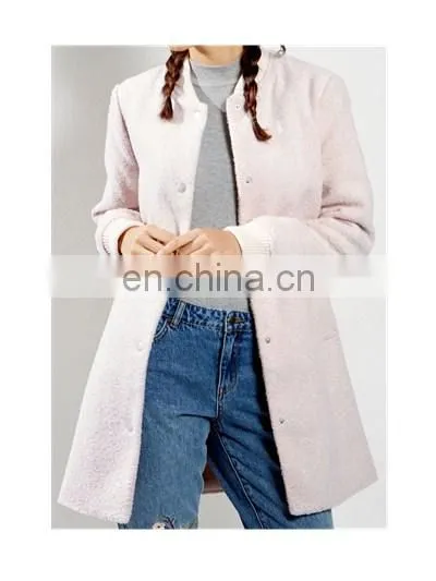 Hot Selling Elegant Ladies Flecked Longline Used Winter Bomber Jackets photo-2