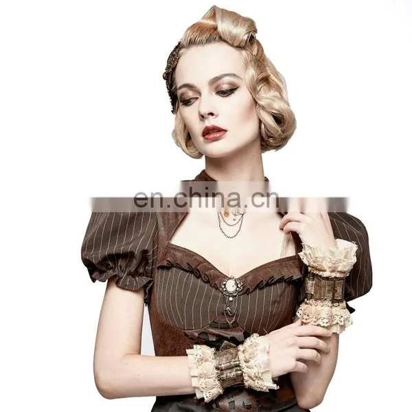 Steampunk Punk Rave Female Beige Wristband Set S-206 photo-5