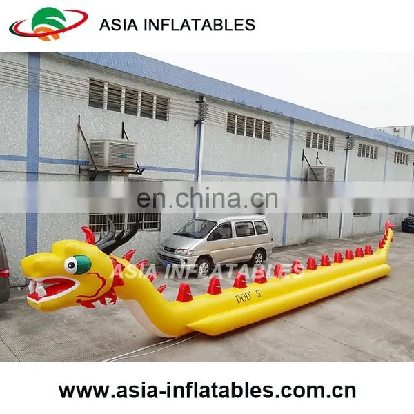 Ocean Inflatable Float Water Banana Boat With 2 Tubes / Inflatable Banana Boat/ Yellow Flying Fish Boat for Sale photo-5