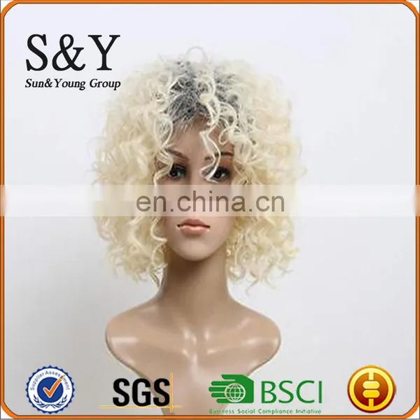 Pop Star Rhianna Curly Red Wig For Adult Womens Costume Sythetic Wig photo-3
