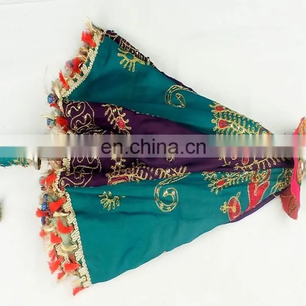 Rajasthani Vintage Cotton Parasol Indian Handmde Embroidered Umbrella photo-2