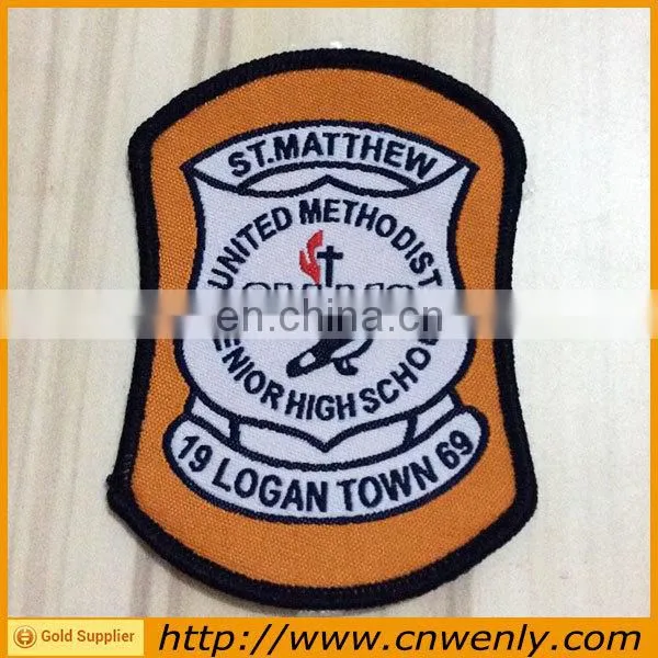 Customized Knitted Garment Fabric Woven Badge/emblems