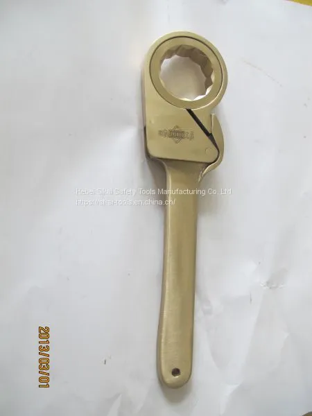Anti Spark Hand Tools Beryllium Copper Aluminum Bronze Friction Ratchet Wrench Spanner photo-4