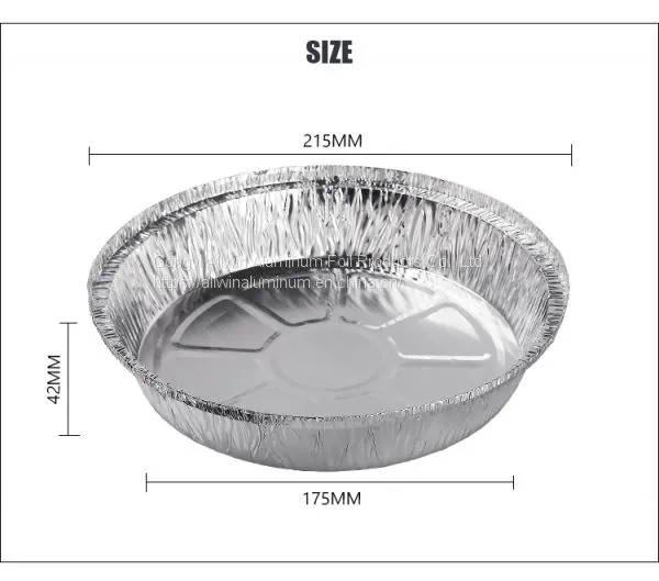 950ml 8-inch Take Out Catering Foil Pans With Covers / Aluminum Dish Pan photo-2