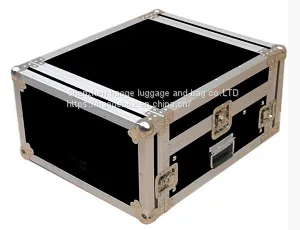 With Printing Logo With Rubber Handle Double Bass Flight Case