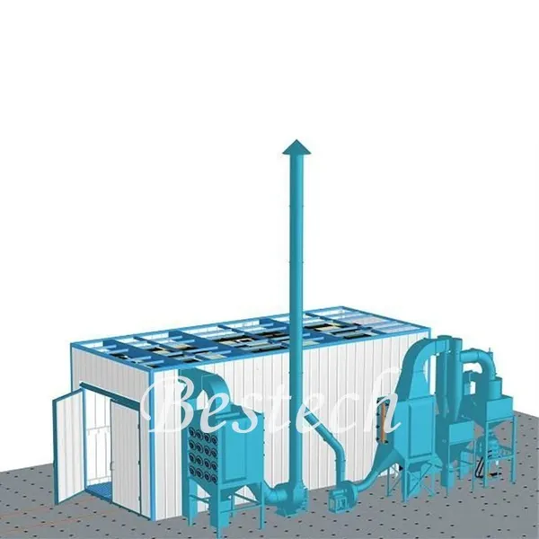 Container Sand Blasting Room Chamber With Mobile Trailers photo-4