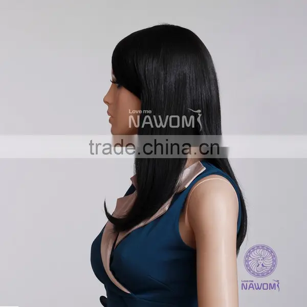 0041B Fashionable Smooth New Natural Curl Human Hair Half Wig photo-2