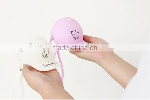 Hot! Packs of Silicone Cute Cartoon Candy Colored Baseball Cap Coin Pocket Mini Cap Bag Coin Purse Supplier's Choice photo-3
