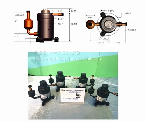 Lightest Weight, Smallest Size and Extraordinary Mini Compressor for Mini Fridge and Micro Air Conditioner photo-4