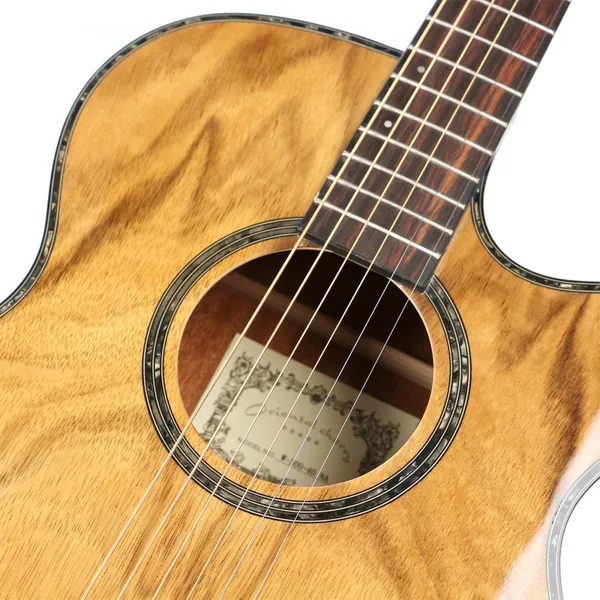Guitar Factory Wholesale Acoustic Guitar Oriental Cherry W300 OEM 40 Inch Guitar Good Price for Sale photo-3